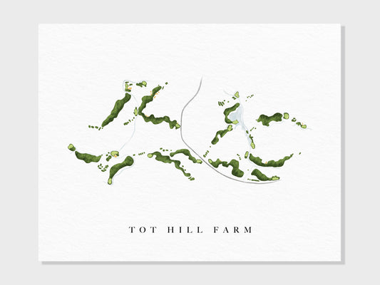 Tot Hill Farm Course Map by Claire Nilan Art + Design - Unframed